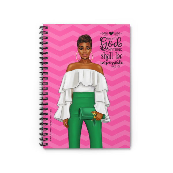 With Him All Things Are Possible Notebook